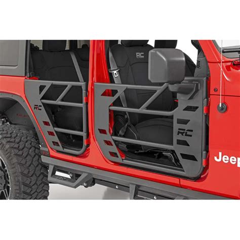 Rough Country 10617 Front Steel Tube Doors For 18 22 Jeep Wrangler Jl