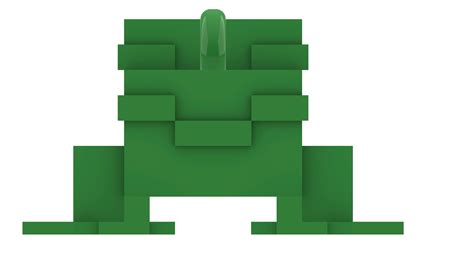 Stl File Minecraft Frog Keychain・3d Printable Design To Download・cults