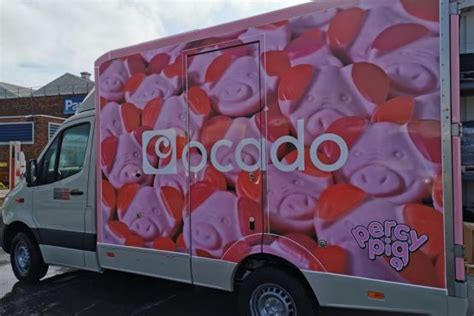 Bp Rolls Signs And Graphics Complete Percy Pig Livery For Ocado Mands