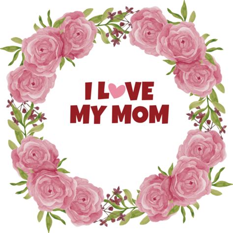 Mothers Day Flower Floral Design Rose For Love You Mom For Mothers Day