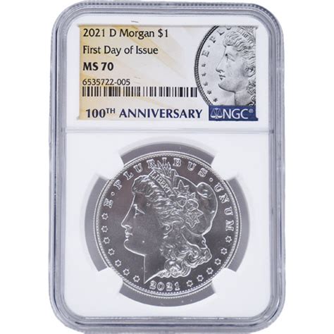 2021 D Morgan Silver Dollar Coin Ngc Ms70 Fdoi Provident Metals™