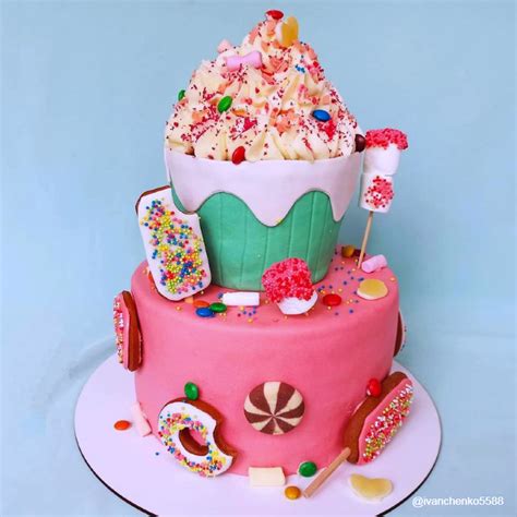 Торт на 10 лет девочке 57 фото на День рождения
