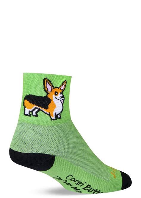 Corgi Socks For Women Feature Adorable Smiling Corgis With The Words