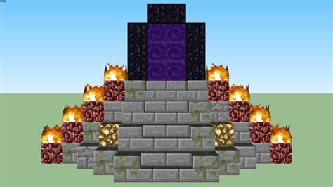 Portal Tower To The Nether By Zapperier 3d Warehouse