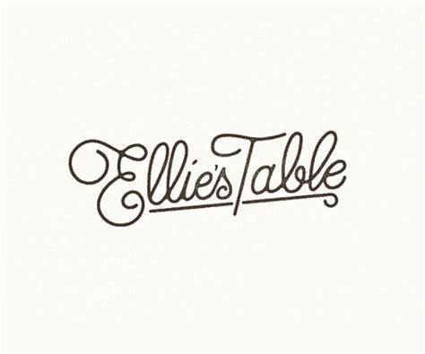 Ellies Table Art North Beach By Brian Rau Web Design Font Design