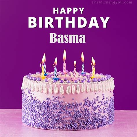 100 Hd Happy Birthday Basma Cake Images And Shayari