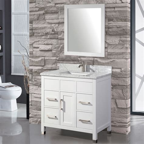 31'' h x 24'' w x 1'' d overall product weight: MTDVanities Ricca 36" Single Sink Bathroom Vanity Set with ...