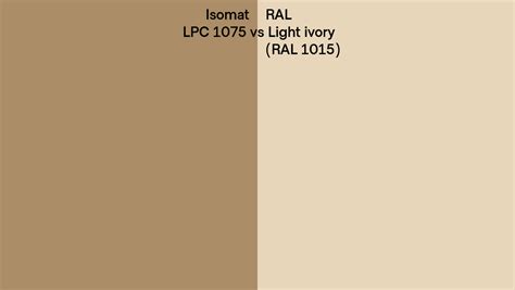 Isomat Lpc Vs Ral Light Ivory Ral Side By Side Comparison