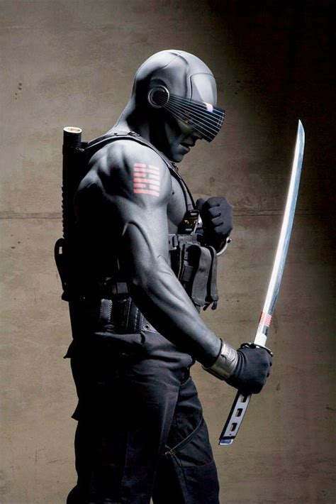 Gi Joe Rise Of Cobra Costume Fitting Of Snake Eyes Snake Eyes Gi