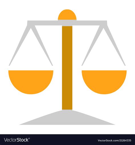 Balance Scale Icon Balance Symbol Justice Sign Vector Image