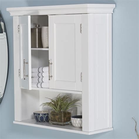 Get all of your bathroom supplies organized and stored with a new bathroom cabinet. RiverRidge Home Products Somerset 22.5" x 24.5" Wall ...