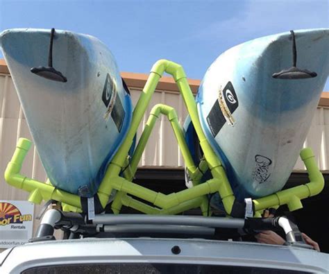 Pvc Kayak Roof Rackcarrier Kayak Hauling Diy How To Put Kayak On