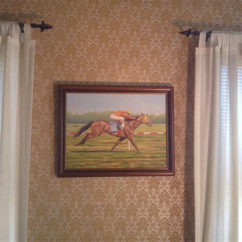 Horse Racing Oil Painting On Canvas Ll Lawton Original Large Etsy