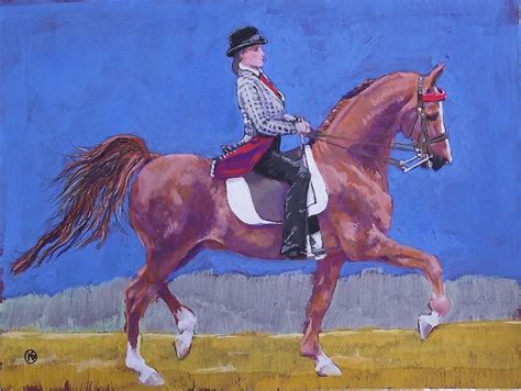 Cob Cottage Studio American Saddlebred Painting Done