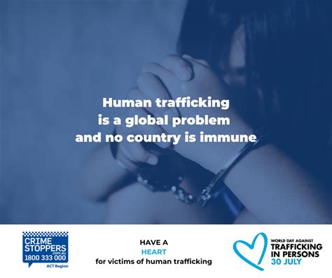 World Day Against Trafficking In Persons 2021 • Crime Stoppers Act