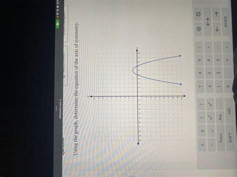 equation of axis of symmetry 6 - brainly.com