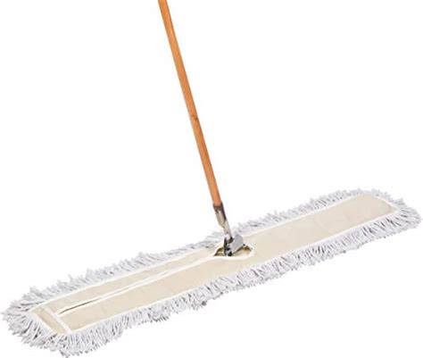 Tidy Tools 48 Inch Industrial Strength Cotton Dust Mop With Wood Handle