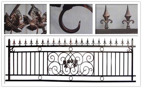 Cheap Wholesale Ornamental Used Wrought Iron Fence Panels For Sale - Buy Decorative Wrought Iron ...