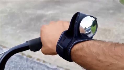 Bicycle Wrist Rearview Safety Mirror Youtube