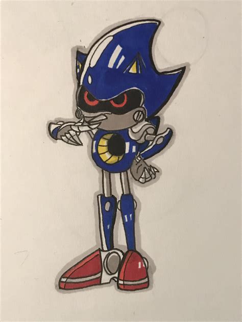 A Try At Drawing Metal Sonic Rsonicthehedgehog