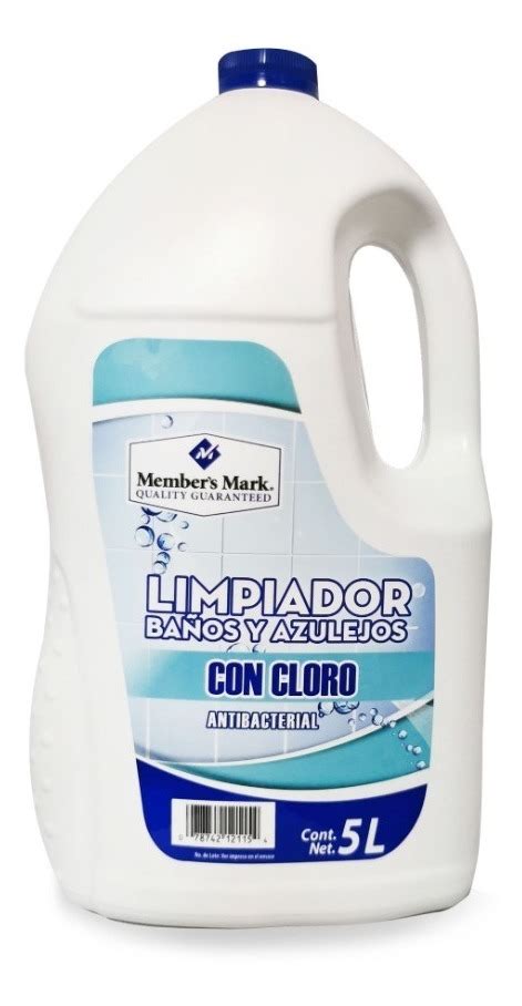 Limpiador De Baños Y Azulejos Antibacterial 5lt Membersmark Prevenmx