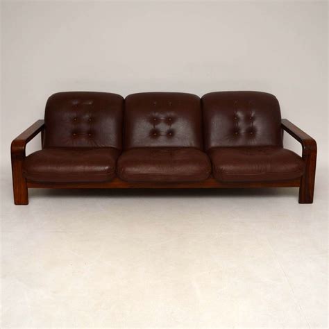 Danish Retro Rosewood And Leather Sofa Vintage 1960s Retrospective Interiors Retro Furniture
