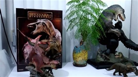 Sideshow Dinosauria T Rex Vs Triceratops Diorama Review EspaÑol Youtube