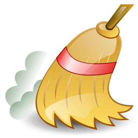 Transparent Background Broom Clipart Png Male Sweeping Cartoon Broom