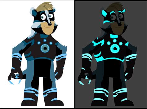 Wild Kratts- Badger Power Suit by norarosa on DeviantArt