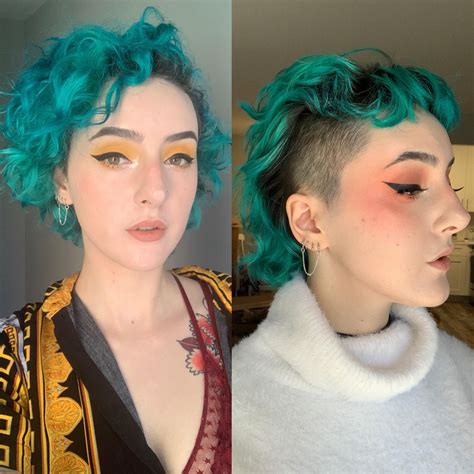 Punk Haircut, Mullet Haircut, Mullet Hairstyle, Dip Dye Hair, Dyed Hair