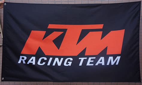 Ktm Flag 3x5 Racing Banner 100 Polyester Black Flagsshop
