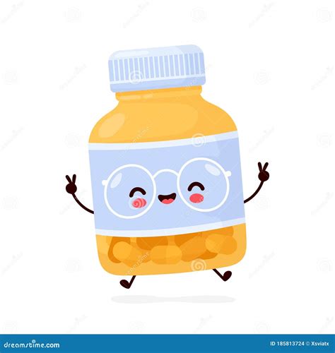 Funny Pill Vector Illustration 27181880