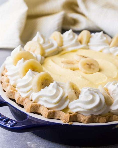 Time for vegan boston cream doughnuts! Banana Cream Pie: fresh bananas & fluffy custard -Baking a ...