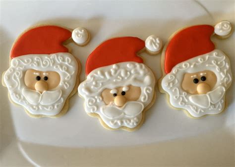 Santa Cookies By Ladybugsbakeryscv On Etsy With Images Santa