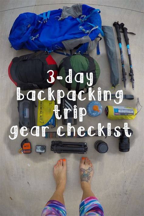 3 Day Backpacking Checklist With Printable Packing List Backpacking
