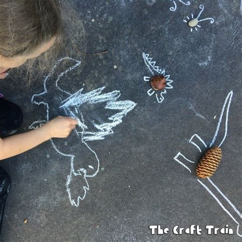 Drawing With Chalk And Nature Process Art Drawings Childhood Art