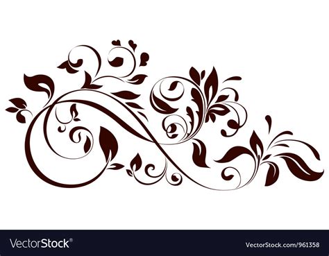 Floral Ornament Royalty Free Vector Image VectorStock