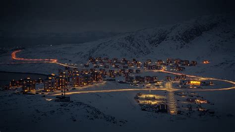3840x2160px Free Download Hd Wallpaper Nuuk Norway Snow Town