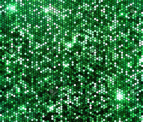 Green Sparkle Glitter Background Wall Of Glittering Sequins Stock