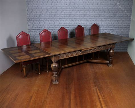 12 Seater Extending Parquetry Top Dining Table C1930 Antiques Atlas