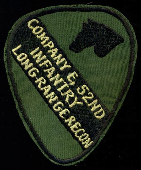 Original Vietnam Us Army 1st Cavalry Div 52nd Infantry Lrrp Recon Co E