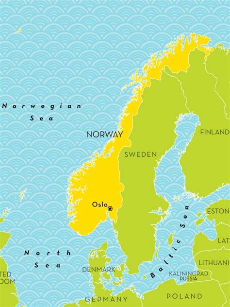 Norwegian Sea Europe Map
