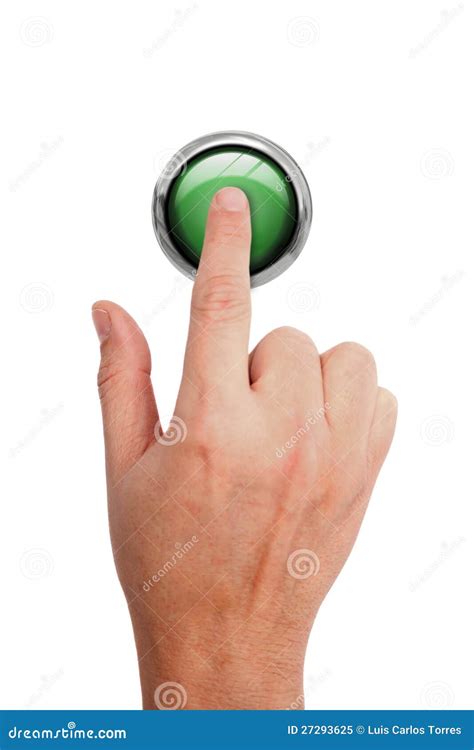 Pressing A Button Stock Image Image Of Person Circles 27293625