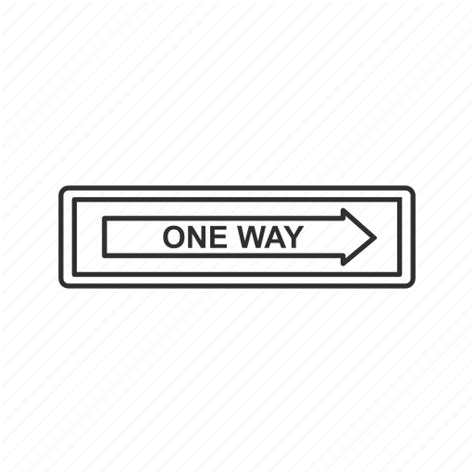One One Way Road Signs Traffic Warning Way Icon
