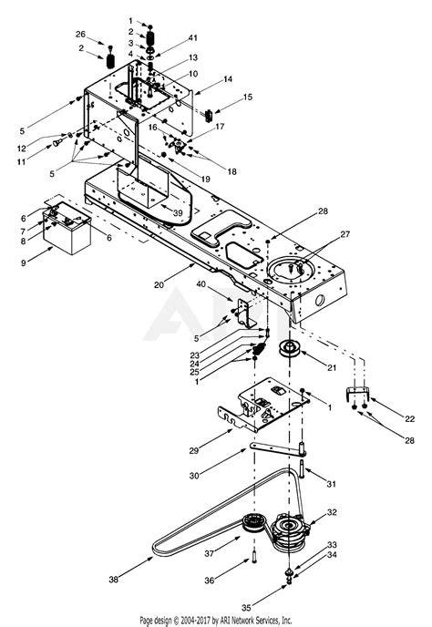 Mtd 13au608h016 2000 Parts Diagram For Power Take Off System