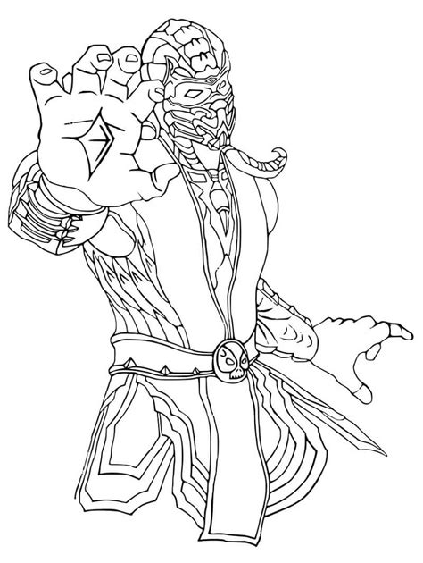 58 Mortal Kombat Coloring Pages Online HD Coloring Pages Printable
