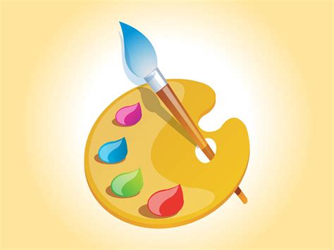 Painter Palette Vector Vector Art And Graphics