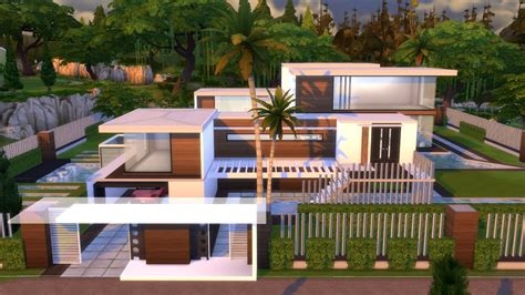 The Sims 4 Villa Moderna Modern House La Trailer Youtube