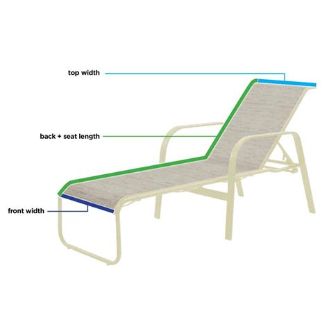 Replacement Slings Chaise Lounge 1 Piece Absolute Patio Furniture