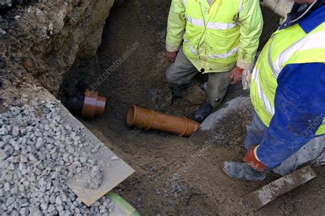 Sewer Repair Stock Image T8250183 Science Photo Library
